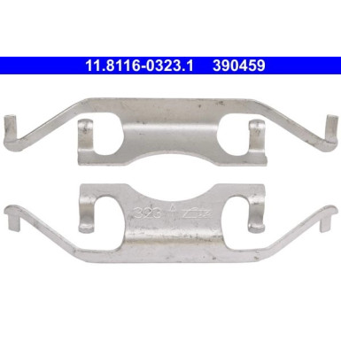 2 x ATE Feder, Bremssattel | 11.8116-0323.1