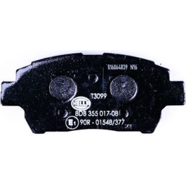Hella | Bremsbelagsatz, Scheibenbremse | 8DB 355 017-081