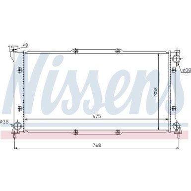 Nissens | Kühler, Motorkühlung | 67701