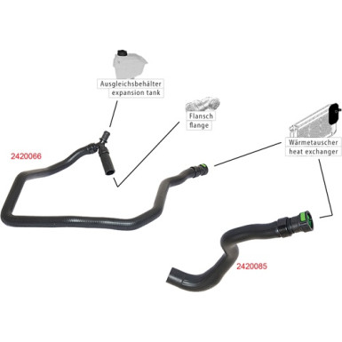 2420066 Heizungsschlauch 2420066 Heizungsschlauch