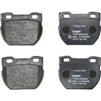 Delphi Bremsbelagsatz, Scheibenbremse LP777
