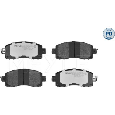025 222 0117/PD Bremsbelagsatz, Scheibenbremse MEYLE-PD: Advanced performance and design.