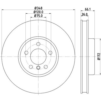 Hella | Bremsscheibe | 8DD 355 119-261