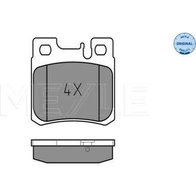 025 211 9715 Bremsbelagsatz, Scheibenbremse MEYLE-ORIGINAL: True to OE.