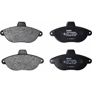 Delphi | Bremsbelagsatz, Scheibenbremse | LP1592