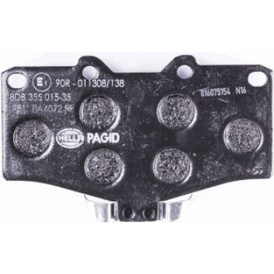 Hella Pagid | Bremsbelagsatz, Scheibenbremse | 8DB 355 015-351
