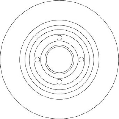 DF4414BS Bremsscheibe TRW SINGLE