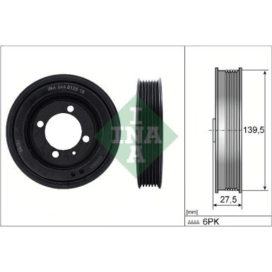 544 0125 10 Riemenscheibe, Kurbelwelle
