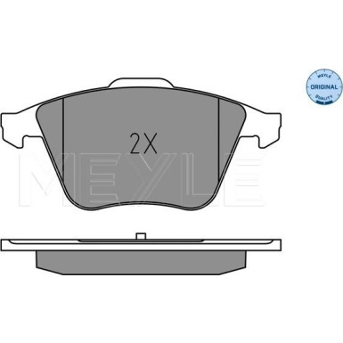 025 240 2120 Bremsbelagsatz, Scheibenbremse MEYLE-ORIGINAL: True to OE.