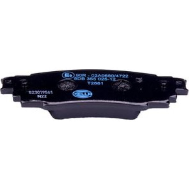 Hella | Bremsbelagsatz, Scheibenbremse | 8DB 355 025-121