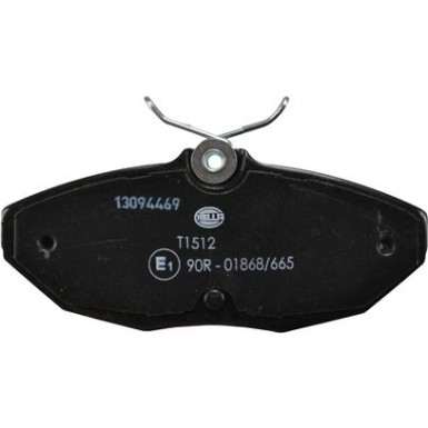 Hella | Bremsbelagsatz, Scheibenbremse | 8DB 355 011-961