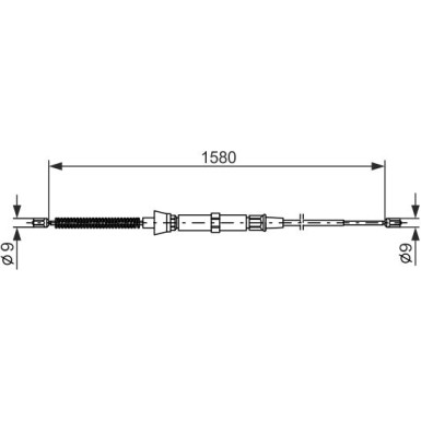1 987 477 806 Seilzug, Feststellbremse 1 987 477 806 Seilzug, Feststellbremse