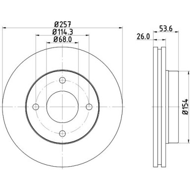 Hella | Bremsscheibe | 8DD 355 118-571