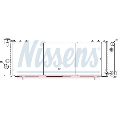 Nissens | Kühler, Motorkühlung | 61001