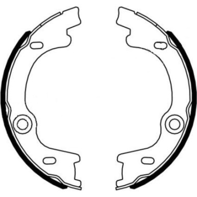 91076400 Bremsbackensatz, Feststellbremse