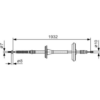 1 987 482 021 Seilzug, Feststellbremse 1 987 482 021 Seilzug, Feststellbremse