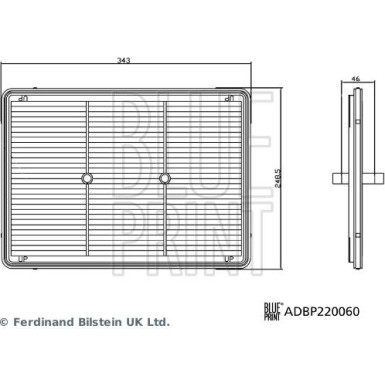 Blue Print | Luftfilter | ADBP220060
