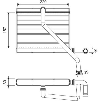 811580 Wärmetauscher, Innenraumheizung