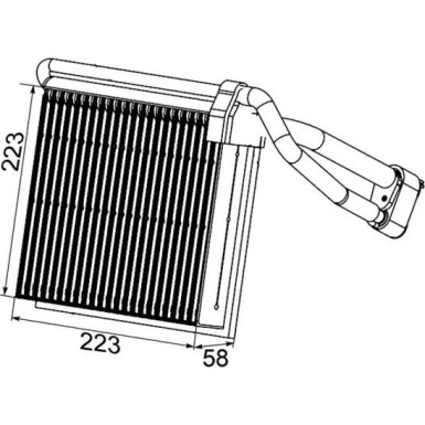 Mahle | Verdampfer, Klimaanlage | AE 98 000P