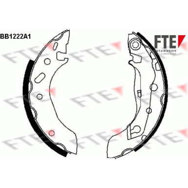 FTE | Bremsbackensatz | 9100046