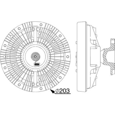 Mahle | Kupplung, Kühlerlüfter | CFC 240 000P