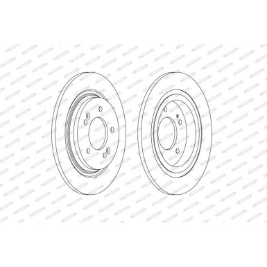 Ferodo Bremsscheibe PREMIER DDF2604C