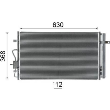 AC 1053 000S Kondensator, Klimaanlage BEHR AC 1053 000S Kondensator, Klimaanlage BEHR