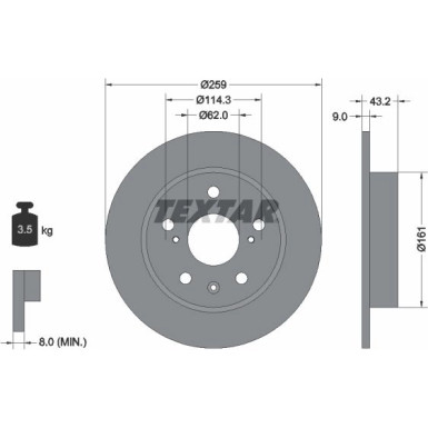 92268403 Bremsscheibe PRO