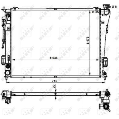 NRF | Kühler, Motorkühlung | 59200 NRF | Kühler, Motorkühlung | 59200