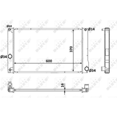 53926 Kühler, Motorkühlung EASY FIT