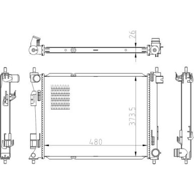 NRF | Kühler, Motorkühlung | 550039
