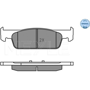 Meyle Bremsbelagsatz, Scheibenbremse MEYLE-ORIGINAL: True to OE 025 257 3817