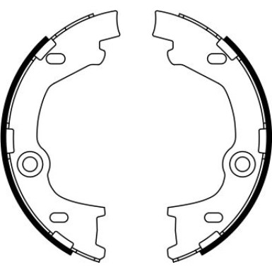 0 986 487 777 Bremsbackensatz, Feststellbremse