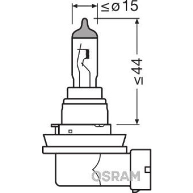 Osram | Glühlampe, Nebelscheinwerfer | Longlife H16L+ 12V Faltschachtel | 64219L+