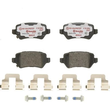 Brembo Bremsbelagsatz, Scheibenbremse XTRA LINE P 59 038X