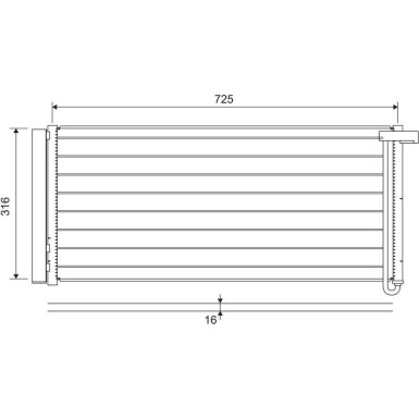822652 Kondensator, Klimaanlage