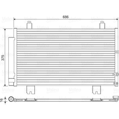 Valeo | Kondensator, Klimaanlage | 814451