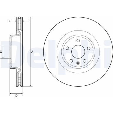 Delphi | Bremsscheibe | BG9173C