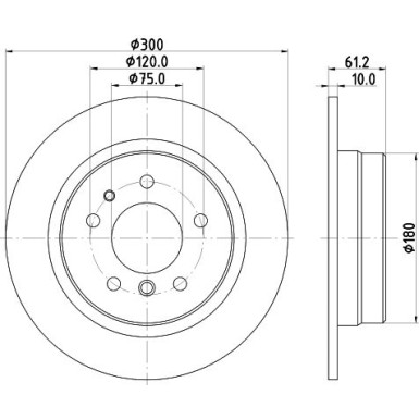 Hella | Bremsscheibe | 8DD 355 101-731