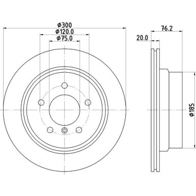 Hella | Bremsscheibe | 8DD 355 120-211