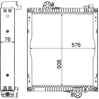 CR 217 000S Kühler, Motorkühlung BEHR