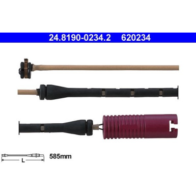 24.8190-0234.2 Warnkontakt, Bremsbelagverschleiß