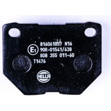 Hella | Bremsbelagsatz, Scheibenbremse | 8DB 355 011-601