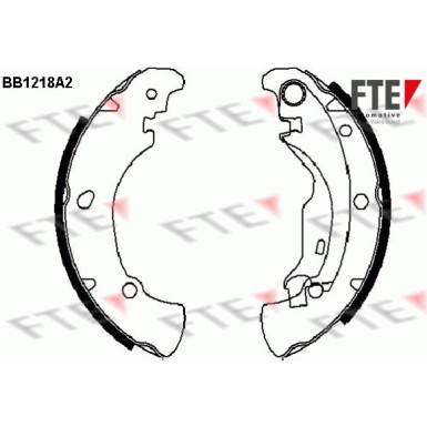 FTE | Bremsbackensatz | 9100044