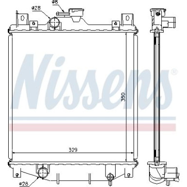 Nissens | Kühler, Motorkühlung | 64173A
