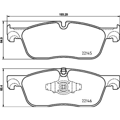 8DB 355 025-701 Bremsbelagsatz, Scheibenbremse