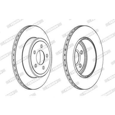 Ferodo | Bremsscheibe | DDF1766C-1 Ferodo | Bremsscheibe | DDF1766C-1