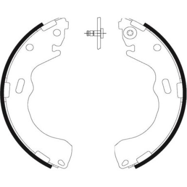 91055500 Bremsbackensatz 91055500 Bremsbackensatz