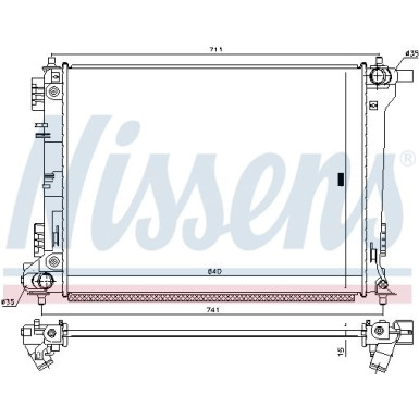 Nissens | Kühler, Motorkühlung | 666232 Nissens | Kühler, Motorkühlung | 666232