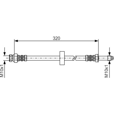 BOSCH | Bremsschlauch | 1 987 476 317